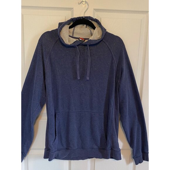 32 Degrees Heat Navy Blue Hoodie Sweatshirt L Soft Cotton Blend Pullover With Dr - Picture 1 of 8